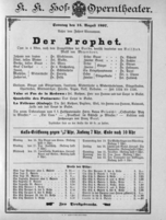Theaterzettel (Oper und Burgtheater in Wien) 18970815 Seite: 1