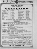 Theaterzettel (Oper und Burgtheater in Wien) 18970821 Seite: 1