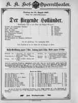 Theaterzettel (Oper und Burgtheater in Wien) 18970831 Seite: 1