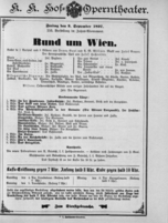 Theaterzettel (Oper und Burgtheater in Wien) 18970903 Seite: 1