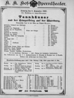 Theaterzettel (Oper und Burgtheater in Wien) 18970905 Seite: 1