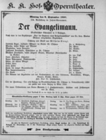 Theaterzettel (Oper und Burgtheater in Wien) 18970906 Seite: 1