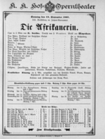 Theaterzettel (Oper und Burgtheater in Wien) 18970912 Seite: 1
