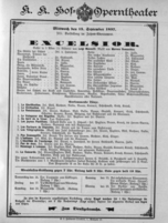Theaterzettel (Oper und Burgtheater in Wien) 18970915 Seite: 1