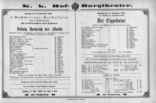 Theaterzettel (Oper und Burgtheater in Wien) 18971114 Seite: 2