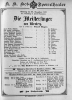 Theaterzettel (Oper und Burgtheater in Wien) 18971212 Seite: 1