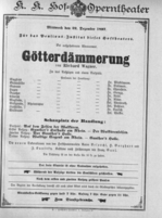 Theaterzettel (Oper und Burgtheater in Wien) 18971222 Seite: 1