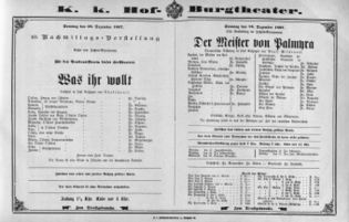 Theaterzettel (Oper und Burgtheater in Wien) 18971226 Seite: 2