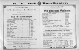 Theaterzettel (Oper und Burgtheater in Wien) 18980109 Seite: 2