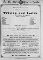 Theaterzettel (Oper und Burgtheater in Wien) 18980116 Seite: 1