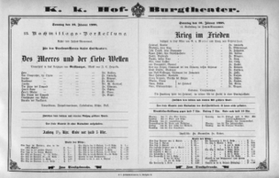Theaterzettel (Oper und Burgtheater in Wien) 18980116 Seite: 2