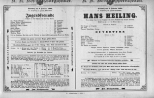 Theaterzettel (Oper und Burgtheater in Wien) 18980205 Seite: 1