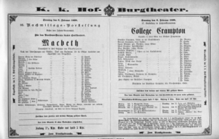 Theaterzettel (Oper und Burgtheater in Wien) 18980206 Seite: 2