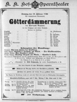 Theaterzettel (Oper und Burgtheater in Wien) 18980213 Seite: 2