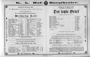 Theaterzettel (Oper und Burgtheater in Wien) 18980213 Seite: 3