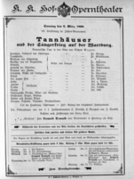 Theaterzettel (Oper und Burgtheater in Wien) 18980306 Seite: 1