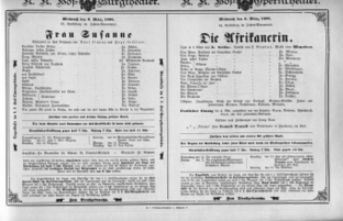 Theaterzettel (Oper und Burgtheater in Wien) 18980309 Seite: 1