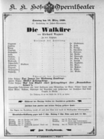 Theaterzettel (Oper und Burgtheater in Wien) 18980313 Seite: 1