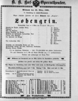 Theaterzettel (Oper und Burgtheater in Wien) 18980316 Seite: 1