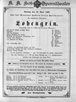 Theaterzettel (Oper und Burgtheater in Wien) 18980410 Seite: 1