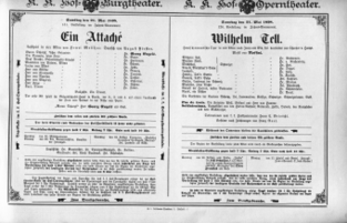 Theaterzettel (Oper und Burgtheater in Wien) 18980521 Seite: 1