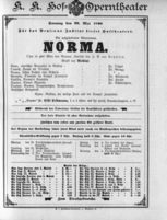 Theaterzettel (Oper und Burgtheater in Wien) 18980529 Seite: 1