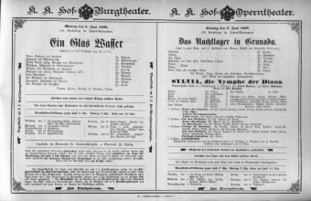 Theaterzettel (Oper und Burgtheater in Wien) 18980606 Seite: 2