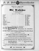 Theaterzettel (Oper und Burgtheater in Wien) 18980805 Seite: 1