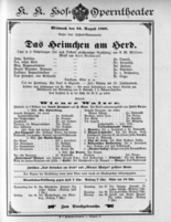 Theaterzettel (Oper und Burgtheater in Wien) 18980824 Seite: 1