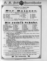 Theaterzettel (Oper und Burgtheater in Wien) 18980827 Seite: 1