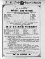 Theaterzettel (Oper und Burgtheater in Wien) 18980829 Seite: 1