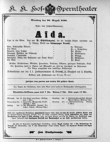 Theaterzettel (Oper und Burgtheater in Wien) 18980830 Seite: 1