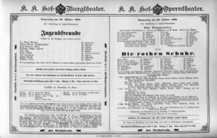Theaterzettel (Oper und Burgtheater in Wien) 18981020 Seite: 2