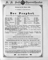 Theaterzettel (Oper und Burgtheater in Wien) 18981023 Seite: 1