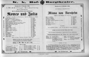 Theaterzettel (Oper und Burgtheater in Wien) 18981106 Seite: 2