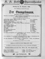 Theaterzettel (Oper und Burgtheater in Wien) 18981113 Seite: 1