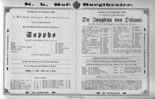 Theaterzettel (Oper und Burgtheater in Wien) 18981113 Seite: 2