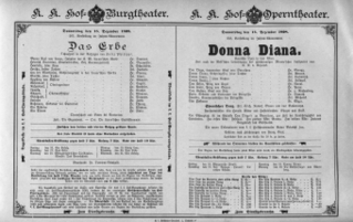 Theaterzettel (Oper und Burgtheater in Wien) 18981215 Seite: 1