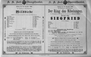 Theaterzettel (Oper und Burgtheater in Wien) 18981230 Seite: 1