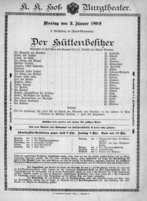 Theaterzettel (Oper und Burgtheater in Wien) 18990102 Seite: 2