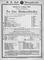 Theaterzettel (Oper und Burgtheater in Wien) 18990108 Seite: 2