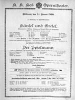 Theaterzettel (Oper und Burgtheater in Wien) 18990111 Seite: 2