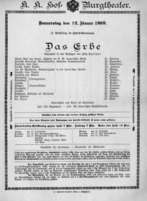 Theaterzettel (Oper und Burgtheater in Wien) 18990112 Seite: 2