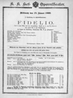 Theaterzettel (Oper und Burgtheater in Wien) 18990118 Seite: 1
