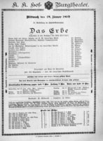 Theaterzettel (Oper und Burgtheater in Wien) 18990118 Seite: 2