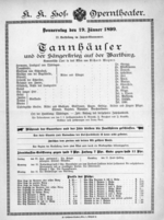 Theaterzettel (Oper und Burgtheater in Wien) 18990119 Seite: 1