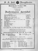 Theaterzettel (Oper und Burgtheater in Wien) 18990119 Seite: 2