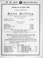 Theaterzettel (Oper und Burgtheater in Wien) 18990121 Seite: 1