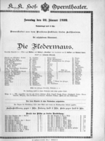 Theaterzettel (Oper und Burgtheater in Wien) 18990122 Seite: 1
