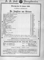Theaterzettel (Oper und Burgtheater in Wien) 18990124 Seite: 2